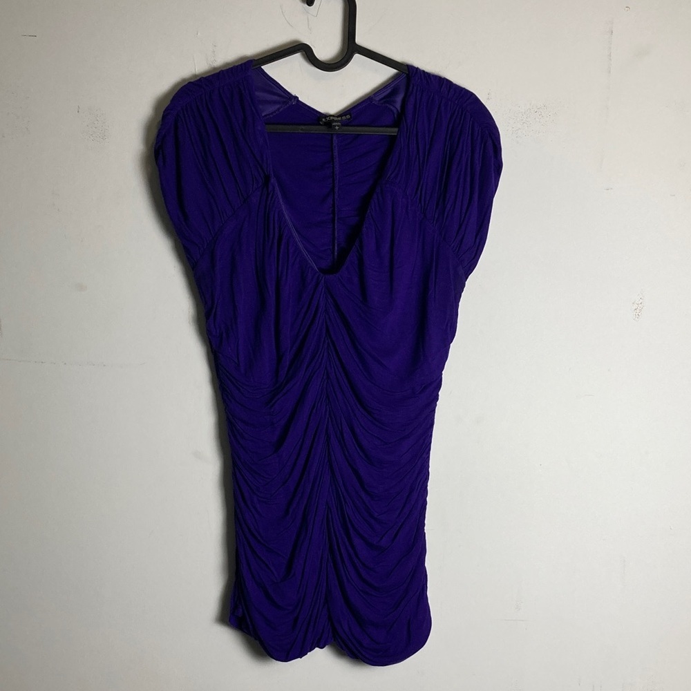 Express Purple Ruched Women's Top